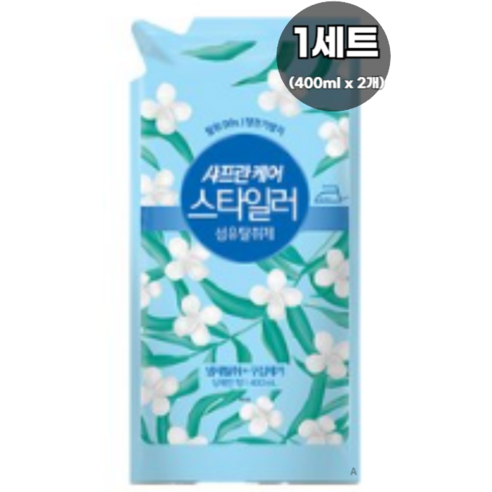샤프란 케어 스타일러 섬유탈취제 상쾌한향 리필, 400ml, 4개