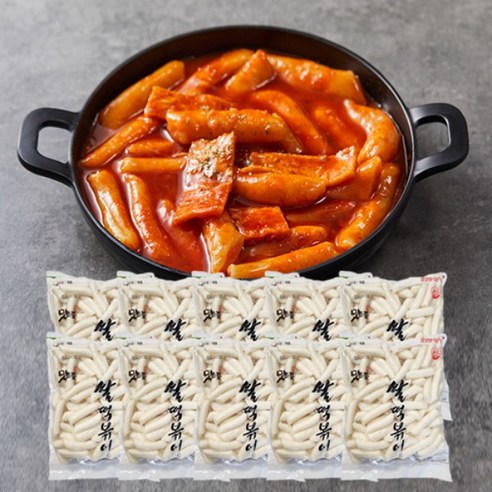 맛찬들 백미 쌀떡볶이 1kg, 10개