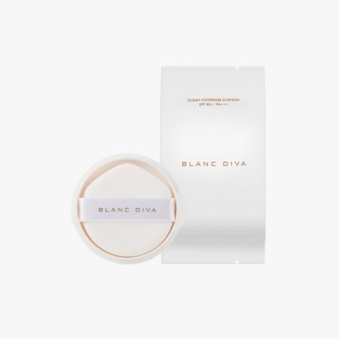 옐로우 빛 피부를 위한 섬세한 커버, 블랑디바 글림 커버리지 쿠션