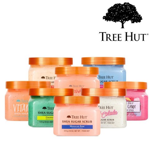 트리헛 시어 슈가 스크럽 모로칸 로즈 외 8종 모음 510g Tree Hut Scrub, 5. 카튼 캔디 Cotton Candy, 1개