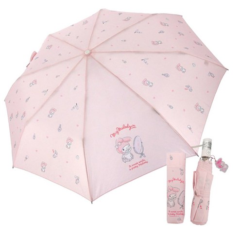 산리오 시나모롤 마이멜로디 쿠로미 캐릭터 우산 캐릭터장식 자동 접이식우산 여자 장우산 살길이 55cm