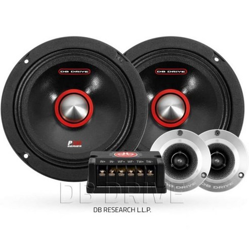 DB DRIVE 6.5인치 미드레인지 스테레오 250와트 자동차 오디오 부품 스피커 시스템, 1개