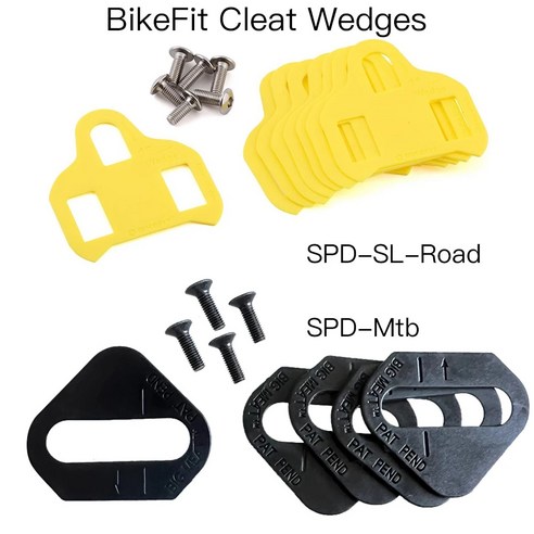 BikeFit 클리트 웨지 시마노 로드 SPD-SL MTB SPD ATAC 스피드플레이 크랭크 브라더스 클리트 자전거 피팅 8 개/팩, 2)SPD-MTB