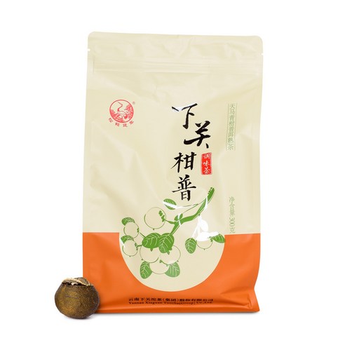 하관차창 보이차 하관감보 천마청감 귤피보이숙차 파우치 300g, 1개입, 3개