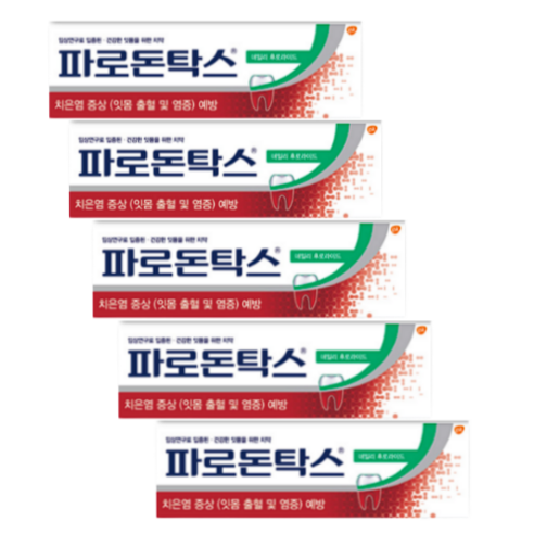 GSK 파로돈탁스 치약 150g, 5개