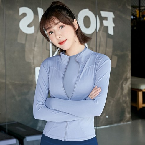 빌리즈빈 여름 봄 가을 운동 요가복 집업 자켓 E01