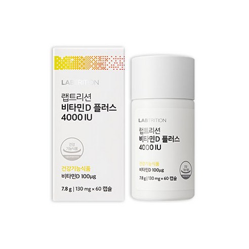 랩트리션 비타민D 플러스 4000IU, 1박스, 130mg