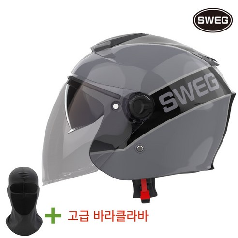 스웨그 RS10 초경량헬멧 블랙&그레이, 블랙, XXXL