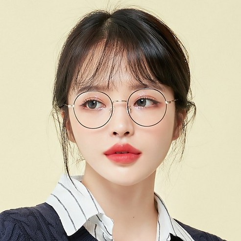 멜라크메 남자 여자 동글이 라운드 안경 골드블랙 안경테