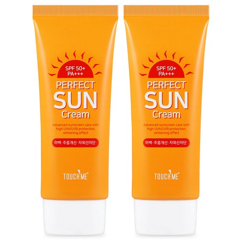 터치미 퍼펙트 선크림 SPF50+ PA+++, 60ml, 2개