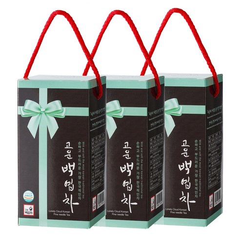 고운백엽차 머리 맑게하는 전통 국산 잣나무잎 티백차, 1.5g, 90개입