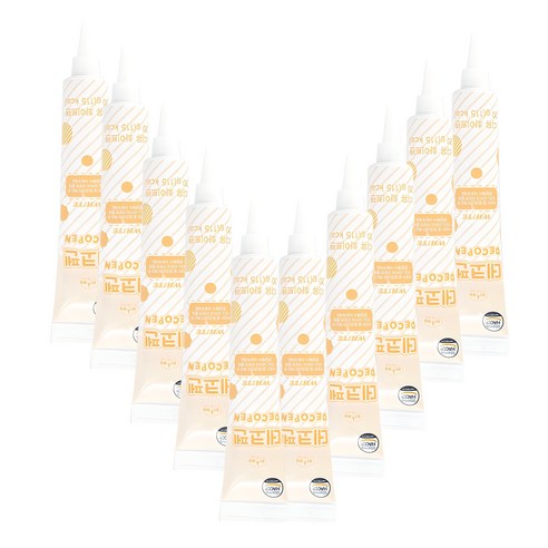 디유 데코펜 화이트, 20g, 10개
