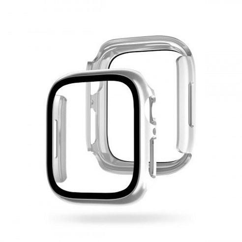EGARDEN 애플워치 풀커버 케이스 실버, 40mm