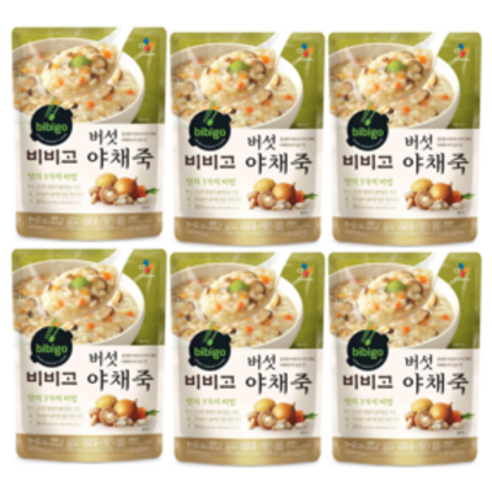 비비고 소프트밀 버섯야채죽 420g 4입, 4개