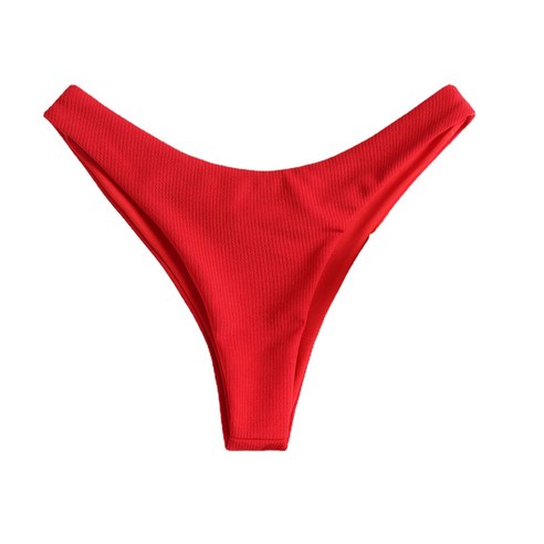 ANKRIC 여자풀빌라수영복 섹시한 끈이없는 활 여자 스플릿 비키니 비키니 수트, 빨간 바지