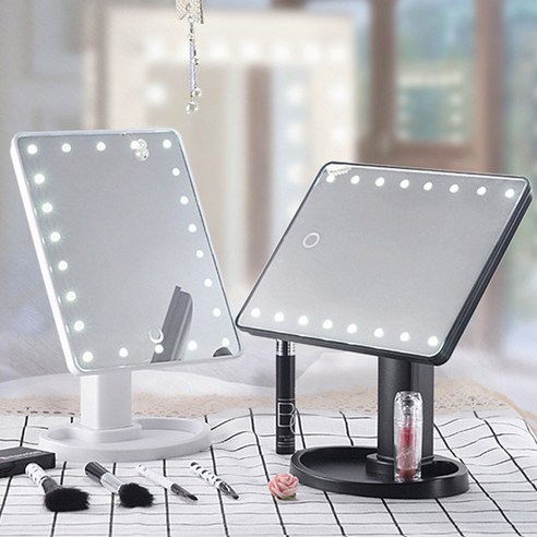 LED 조명거울 메이크업 화장대 미러조명 LED 무드등 화장거울 탁상거울, 16 LED 화이트