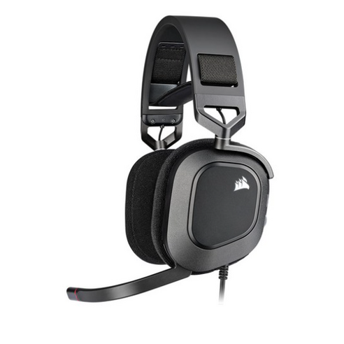 커세어 HS80 RGB USB 7.1채널 게이밍 헤드셋, RDA0041, 블랙