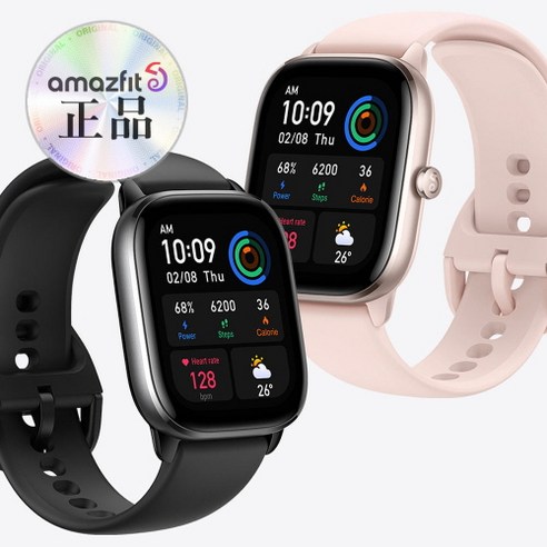 GTS 4 mini 어메이즈핏 스마트워치 국내 정식 발매 한글판, 플라밍고 핑크