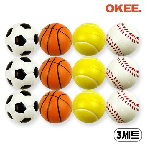 OK [KC인증] 말랑말랑 미니 스펀지 공세트 12P, 3세트