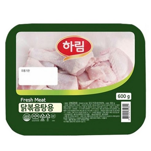 하림 닭볶음탕용 냉장 절단육, 600g, 2개, 2개