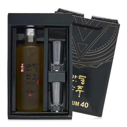 명품안동소주 프리미엄세트 40도 500ml, 1세트