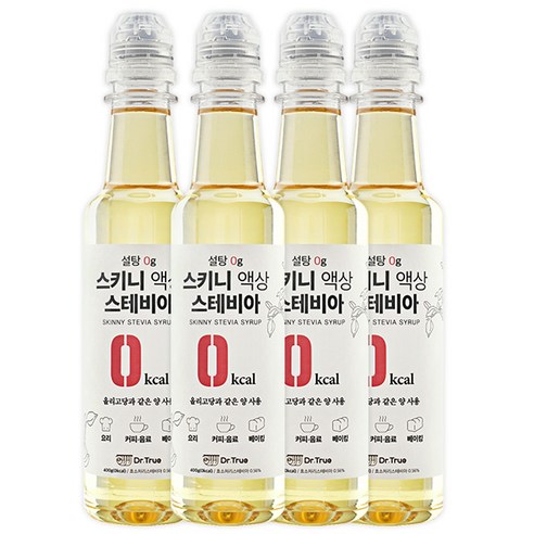 닥터트루 스키니 액상 스테비아, 375g, 4개