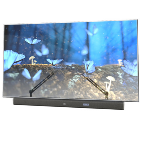 [75인치거치대] 삼성 LG 호환 65인치 무타공 높이조절 TV이젤 스탠드, 몰로킨사운드바거치대/MHSB 401