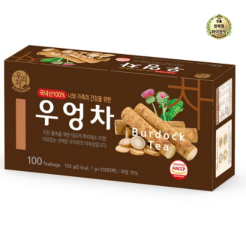 송원식품 우엉차, 1g, 100개입, 1개