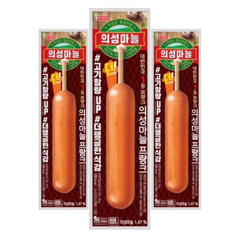 롯데푸드 의성마늘 프랑크 70g, 70g, 1개