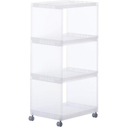 삶을 정돈하는 마법, MUJI 무인양품 PP 조립 왜건 3단 무인양품선반