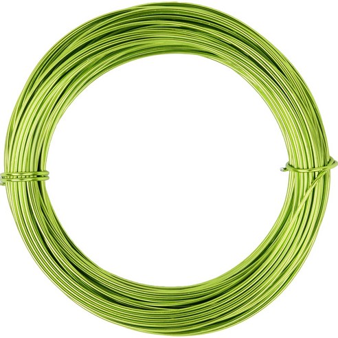 수공예 칼라 와이어 철사, 1개, 09.연두색[2mm x 35m]