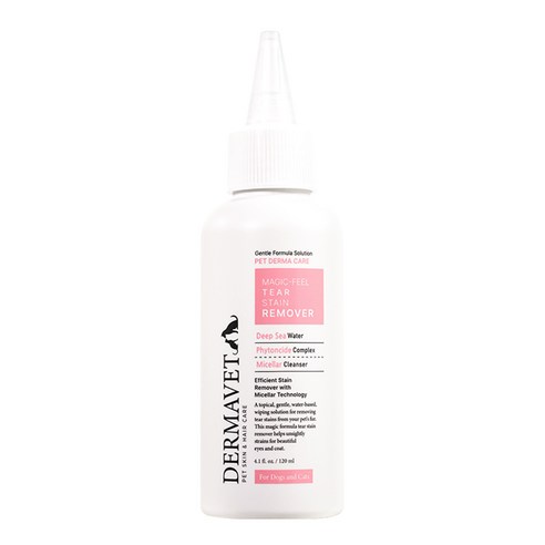 더마벳 저자극 강아지 눈세정제 눈물세정제 무향 무색소, 1개, 120ml