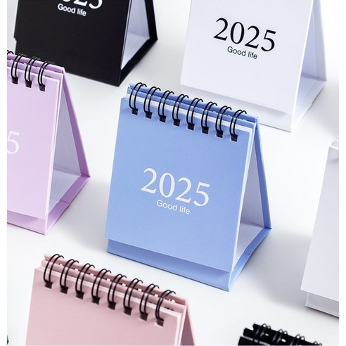 2025년 달력 스탠딩 캘린더 탁상 달력 미니 만년 교회, 1개, 스카이