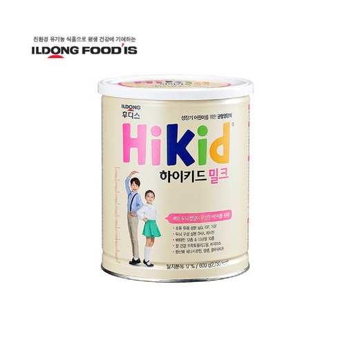일동후디스 하이키드 밀크 분유 600g, 1캔
