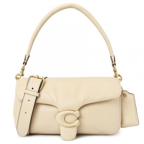 COACH 코치 필로우 태비 26 크로스바디 C0772 B4 IVORY 여자 토트겸숄더백 - 아이보리
