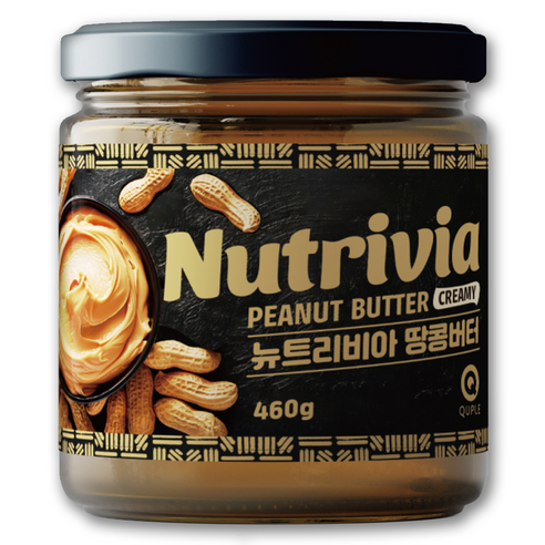 뉴트리비아 무설탕 무첨가 100% 리얼 땅콩버터, 1개, 460ml