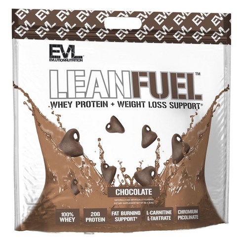 EVLUTIONNUTRITION 린 퓨얼 웨이 프로틴 초콜릿, 1개, 1.81kg