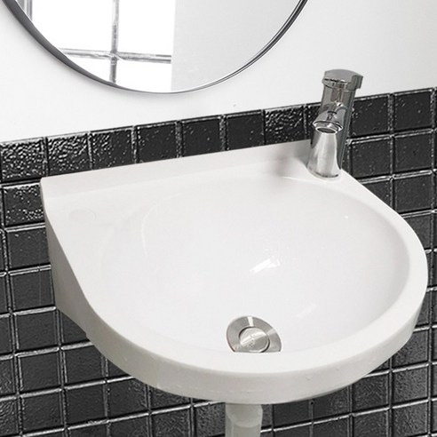 무타공 간이 세면대 부착식 보조세면대 초강력부착