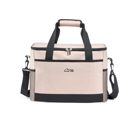 TAN LOOK 대용량 캠핑 보냉가방 쿨러백, 30L, 베이지