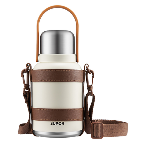 수보얼 인조이 더 써모스 보온병, 1개, 1000ml, 스카이 화이트