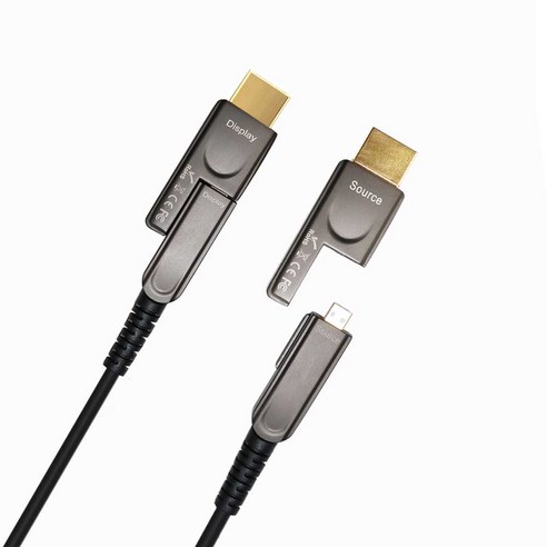 디앤에이 DA-HD808K Micro HDMI 2.1 광 케이블 리피터 80M 분리형 4K 120Hz 8K 60Hz