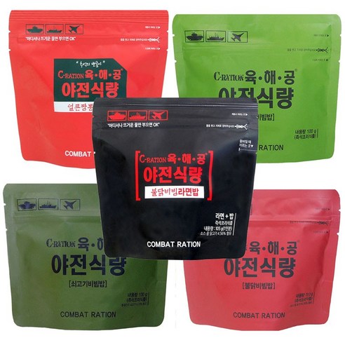 전투식량 군대 육해공 소고기비빔밥 100g x 7개세트, 7개