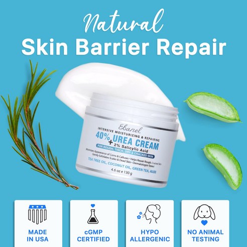 Ebanel 우레아 크림 살리실산 핸드크림 풋크림 130g, 1개