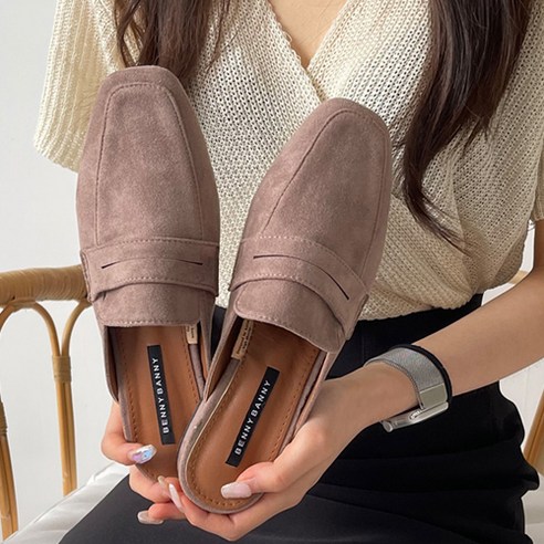 부드러운 여성 뮬 블로퍼 3cm