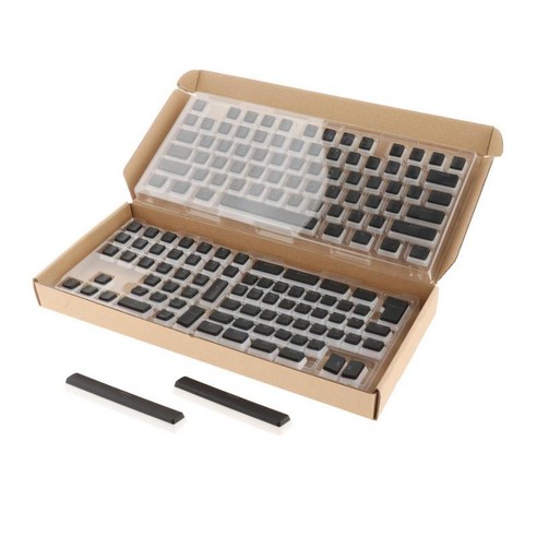 맞춤형 레이아웃 게이머를 위한 PBT 푸딩 Keycaps 프로필 휴대용 소형 전문가, 검은 색, 45x13x3.5cm