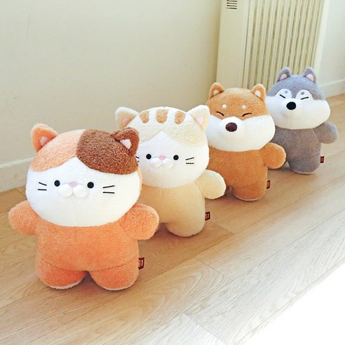 모찌타운 혼자서도 잘 서있는 뚠뚜니 애착인형, 허스키