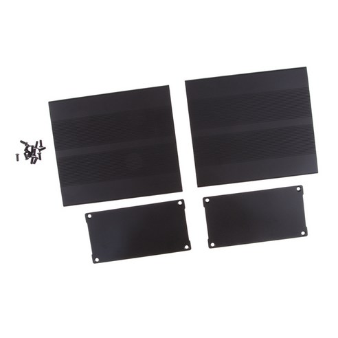 120x105x55mm 다목적 전자 압출 알루미늄 합금 인클로저 케이스, 블랙, {"사이즈":"120x105x55mm"}, {"수건소재":"금속"}