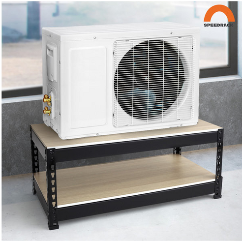 [디디지메이트]스피드랙 실외기받침대(가로800x깊이400x높이330(2단)), 2단, 화이트