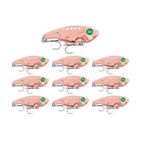 행운을파는낚시 미니 메탈바이브, 11g 핑크 10개, 10개