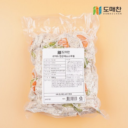 도매찬 대용량 반찬 연근깨소스무침 1kg 연근 샐러드 연근무침, 1개